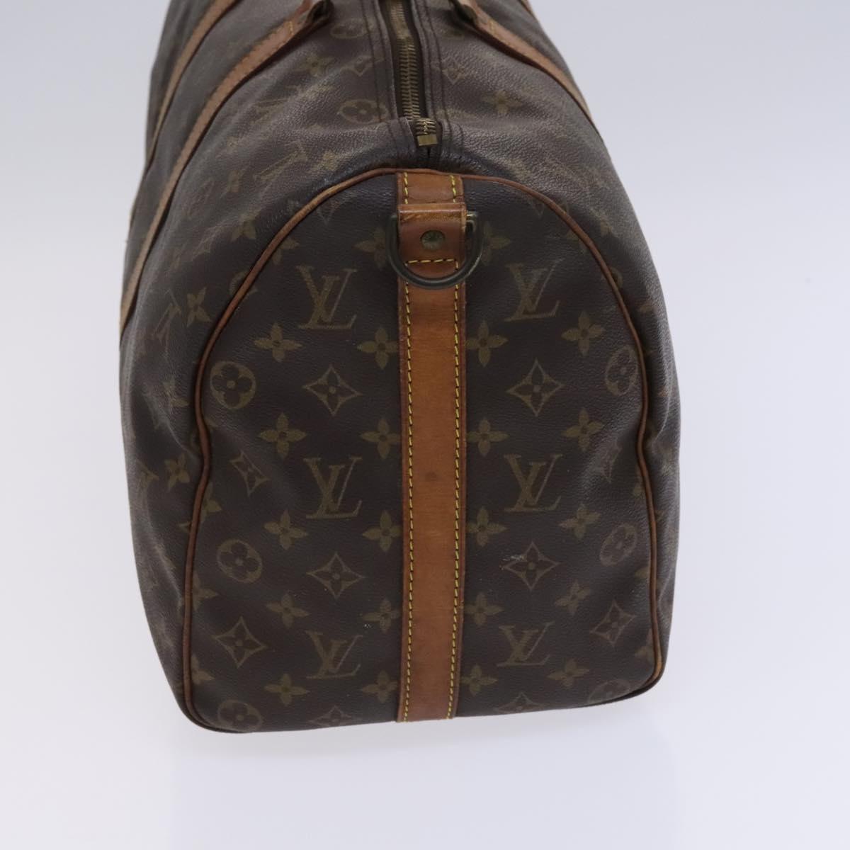 LOUIS VUITTON Monogram Keepall Bandouliere 45 Boston Bag M41418 LV Auth BD616