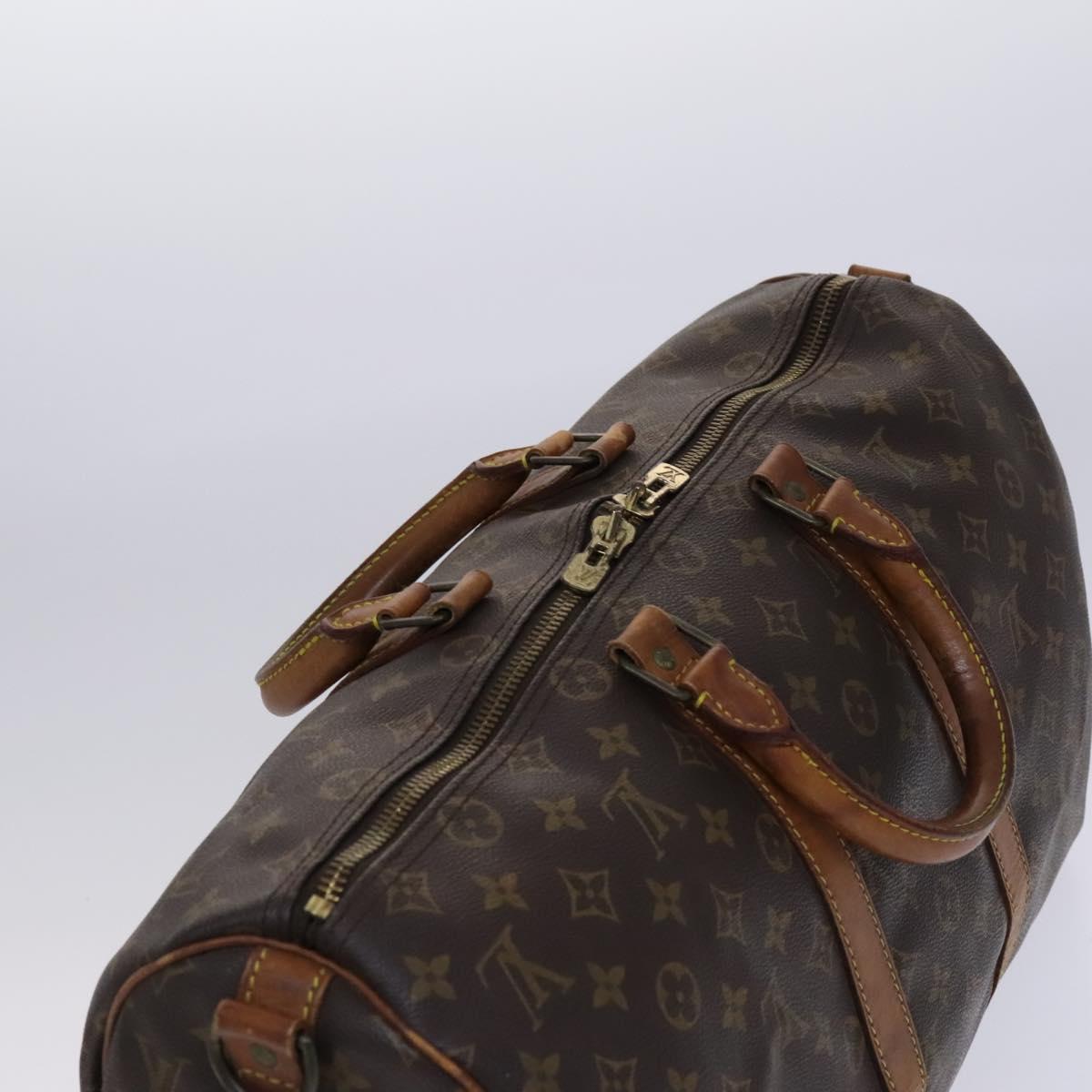 LOUIS VUITTON Monogram Keepall Bandouliere 45 Boston Bag M41418 LV Auth BD616