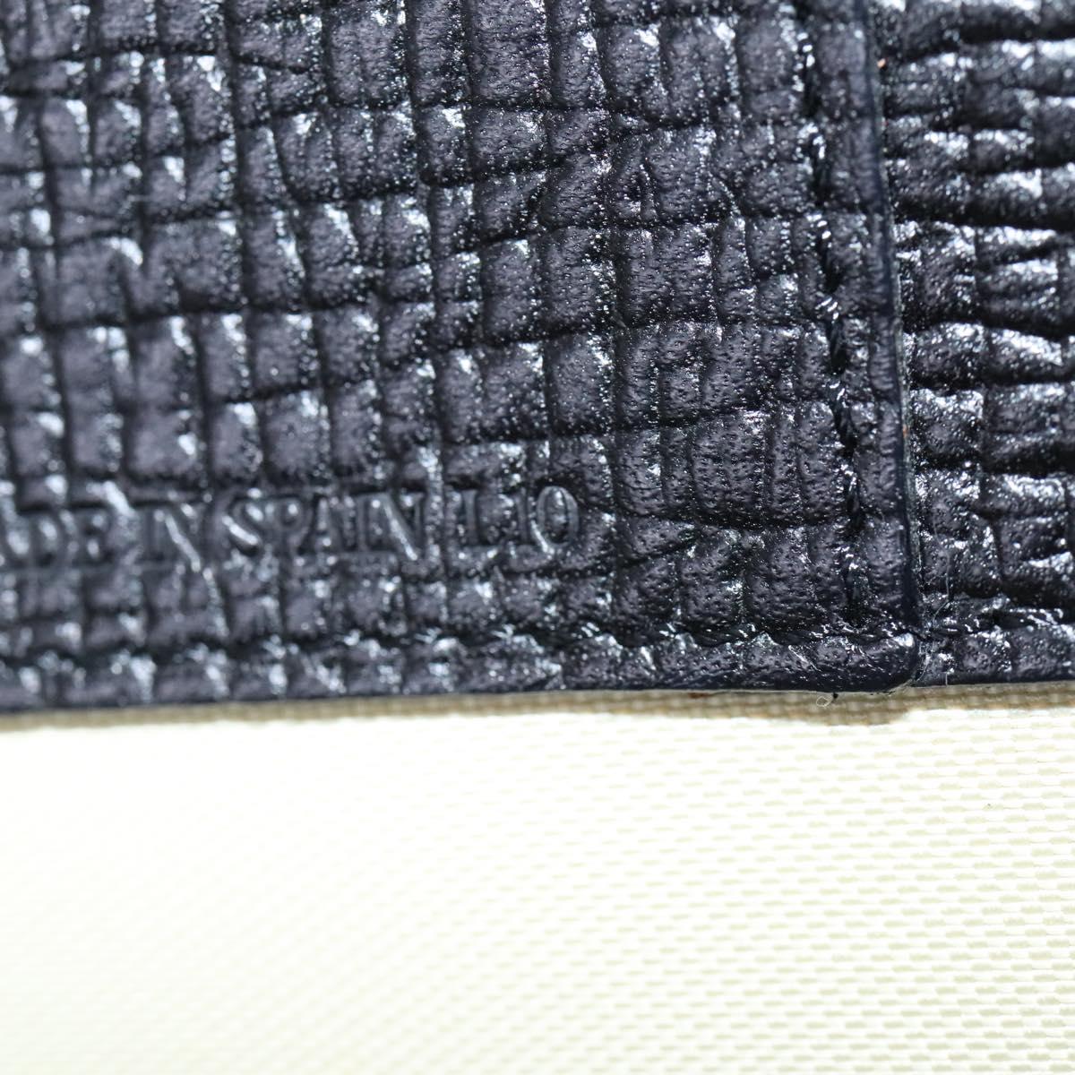 LOEWE Hand Bag Leather Black Auth BD620