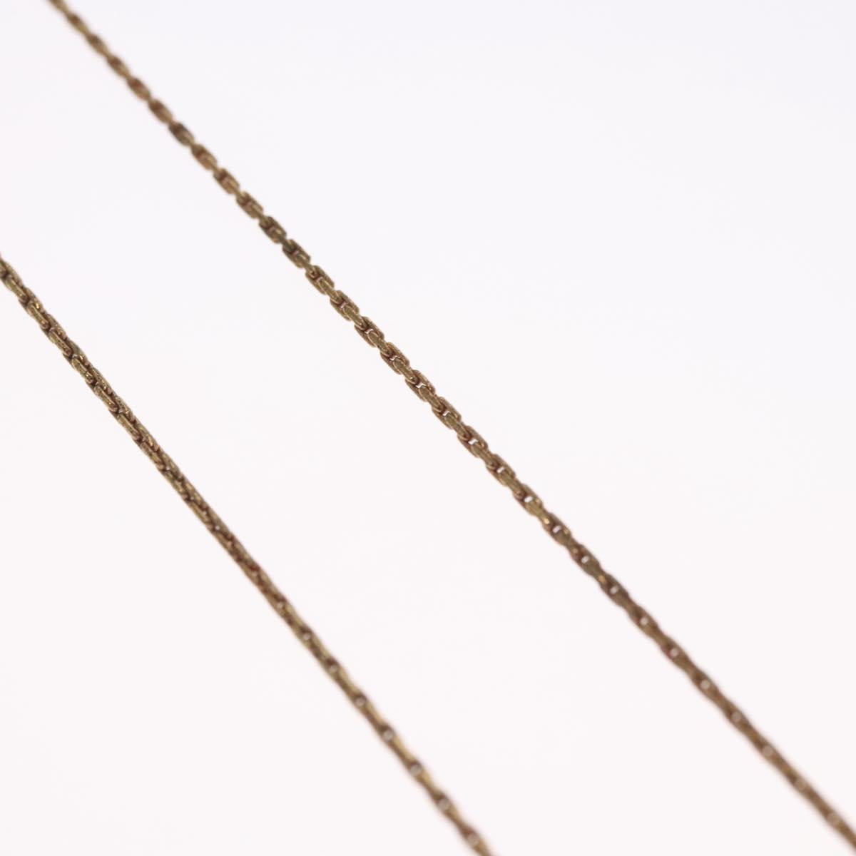 Christian Dior Necklace metal Gold Tone Auth BD647