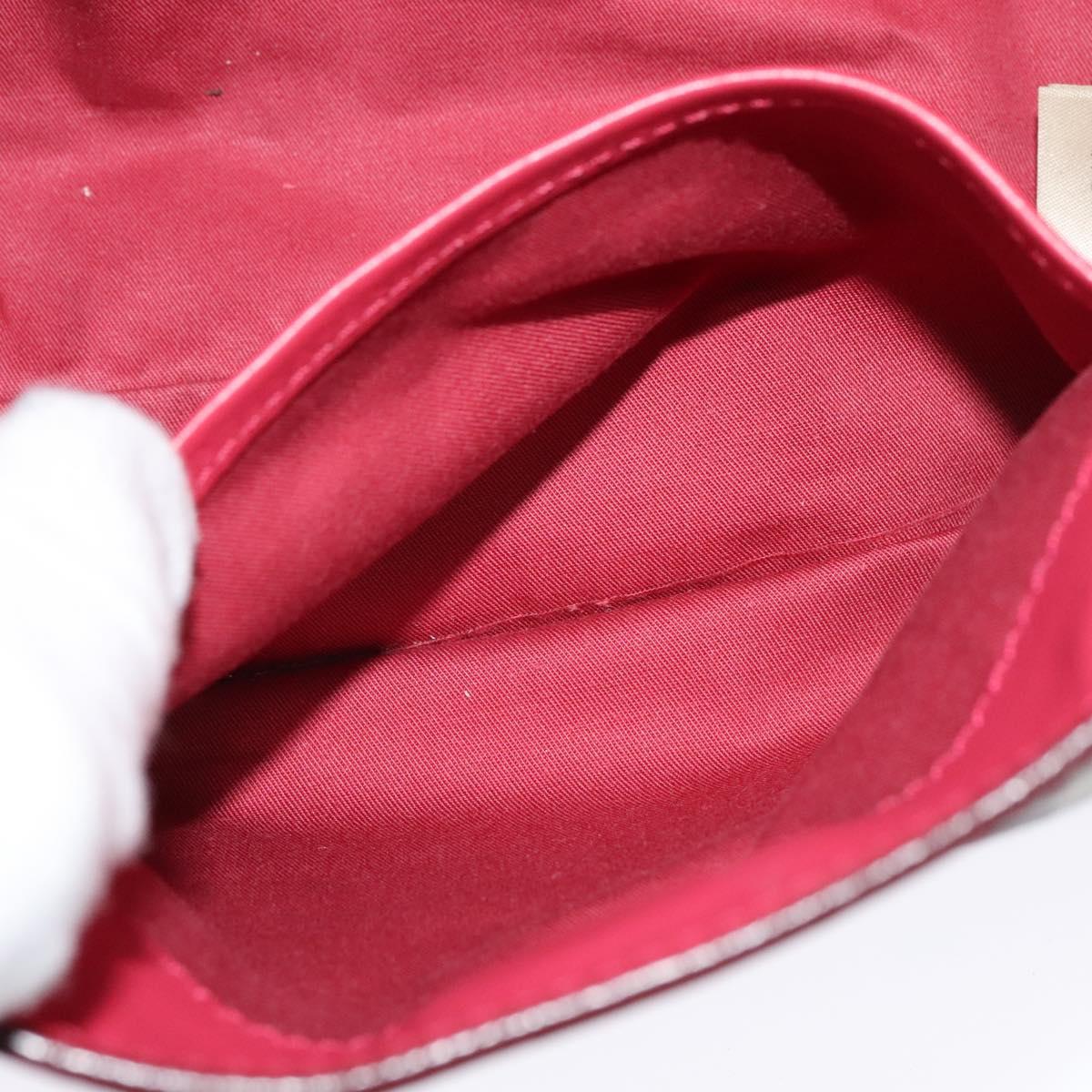 BURBERRY Nova Check Shoulder Bag PVC Leather Beige Pink Auth BD685