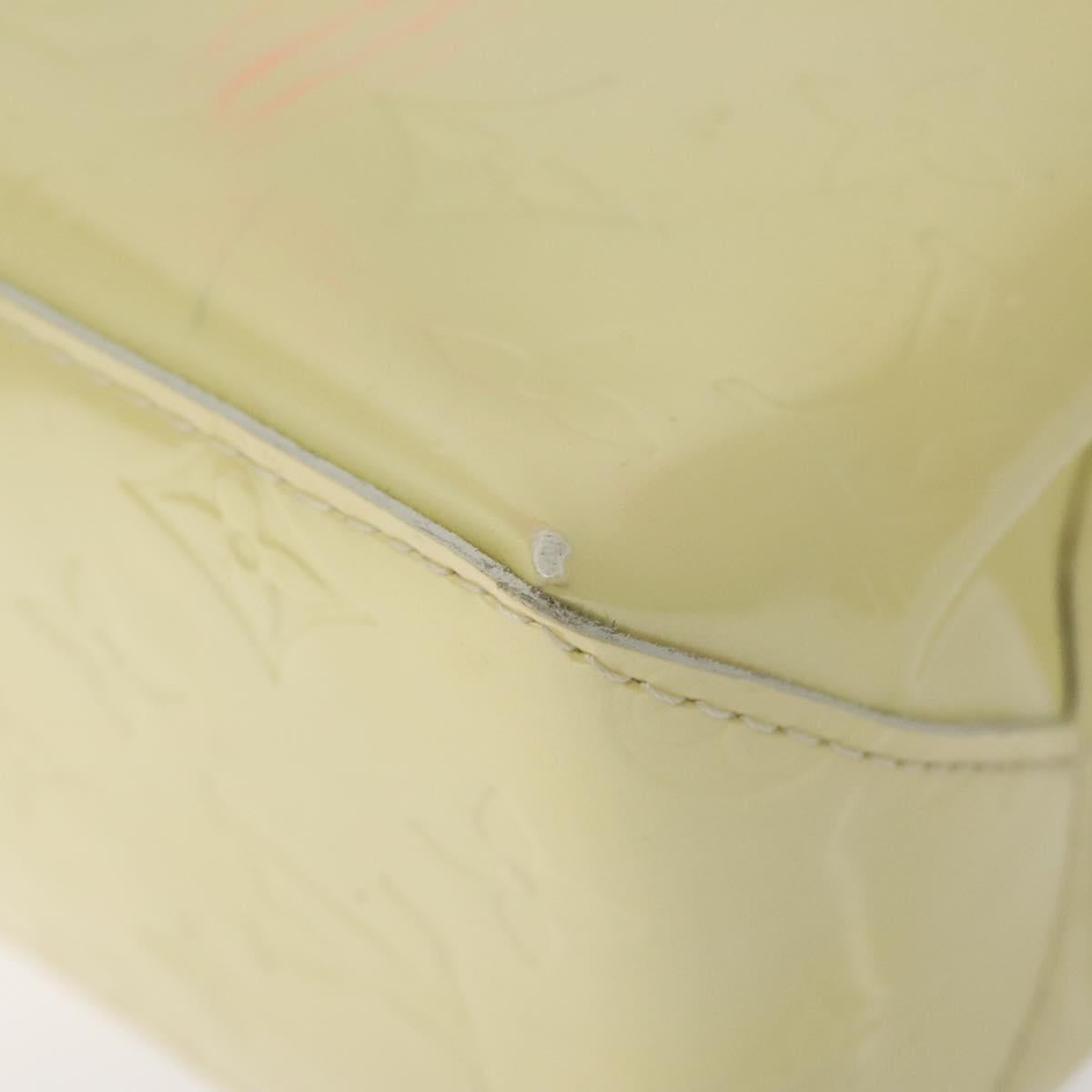 LOUIS VUITTON Monogram Vernis Reade PM Hand Bag Perle M91336 LV Auth BD693