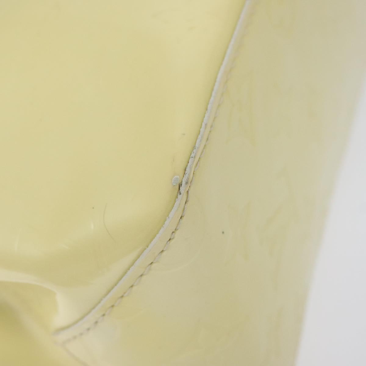 LOUIS VUITTON Monogram Vernis Reade PM Hand Bag Perle M91336 LV Auth BD693