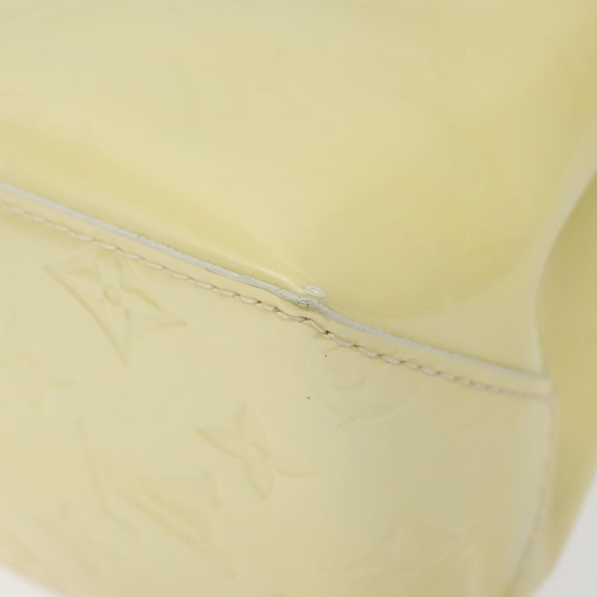 LOUIS VUITTON Monogram Vernis Reade PM Hand Bag Perle M91336 LV Auth BD693