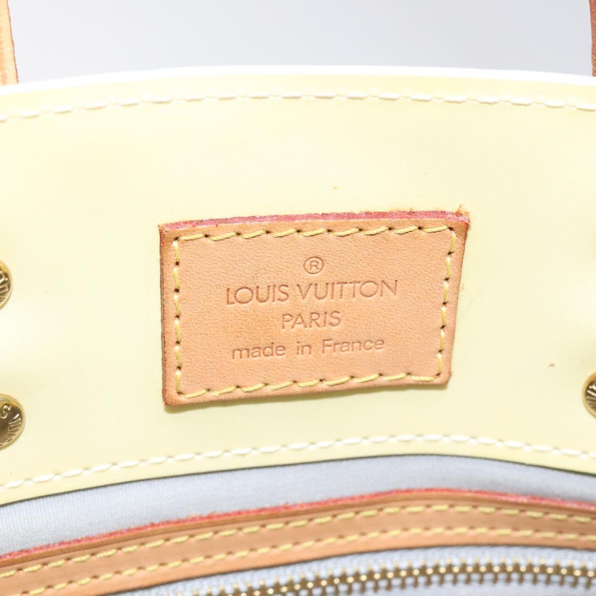 LOUIS VUITTON Monogram Vernis Reade PM Hand Bag Perle M91336 LV Auth BD693