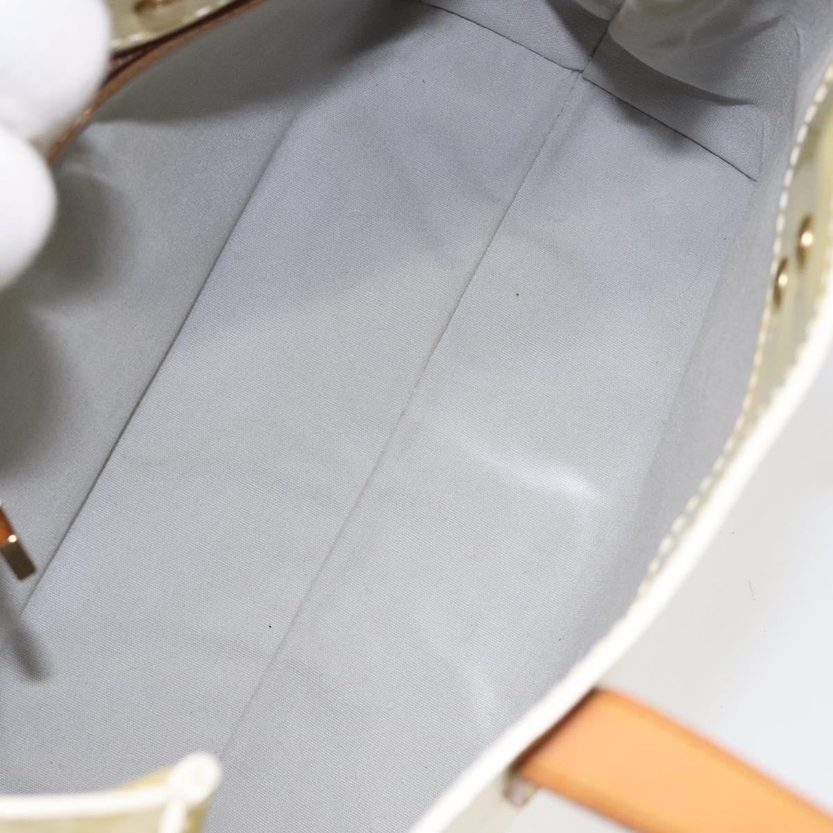 LOUIS VUITTON Monogram Vernis Reade PM Hand Bag Perle M91336 LV Auth BD693