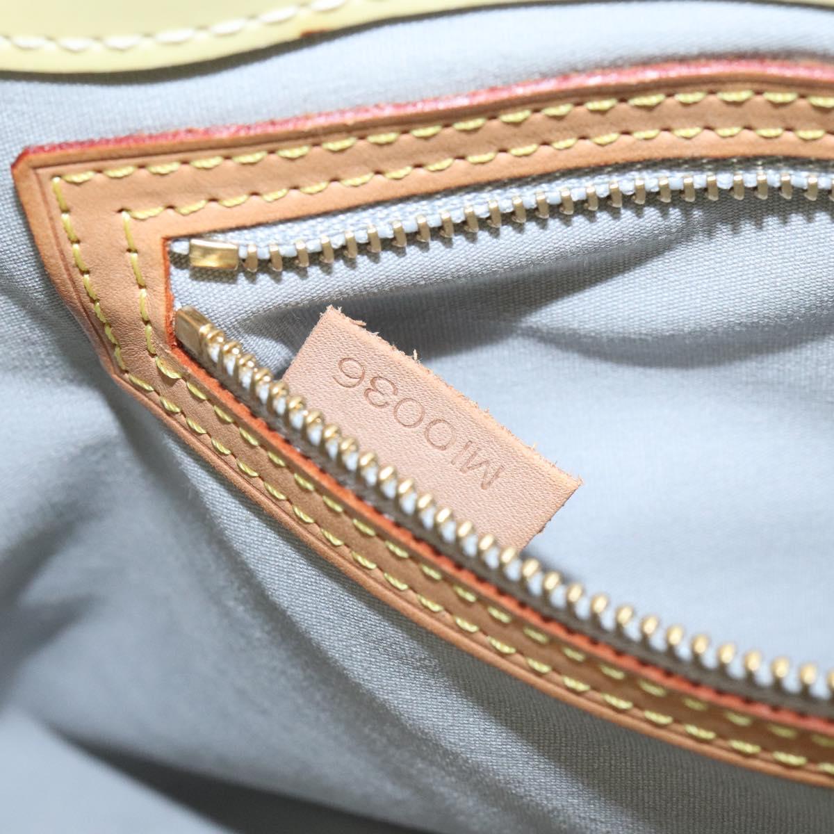 LOUIS VUITTON Monogram Vernis Reade PM Hand Bag Perle M91336 LV Auth BD693