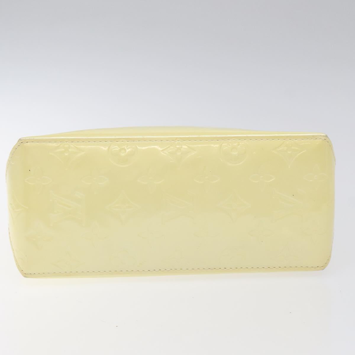 LOUIS VUITTON Monogram Vernis Reade PM Hand Bag Perle M91336 LV Auth BD693