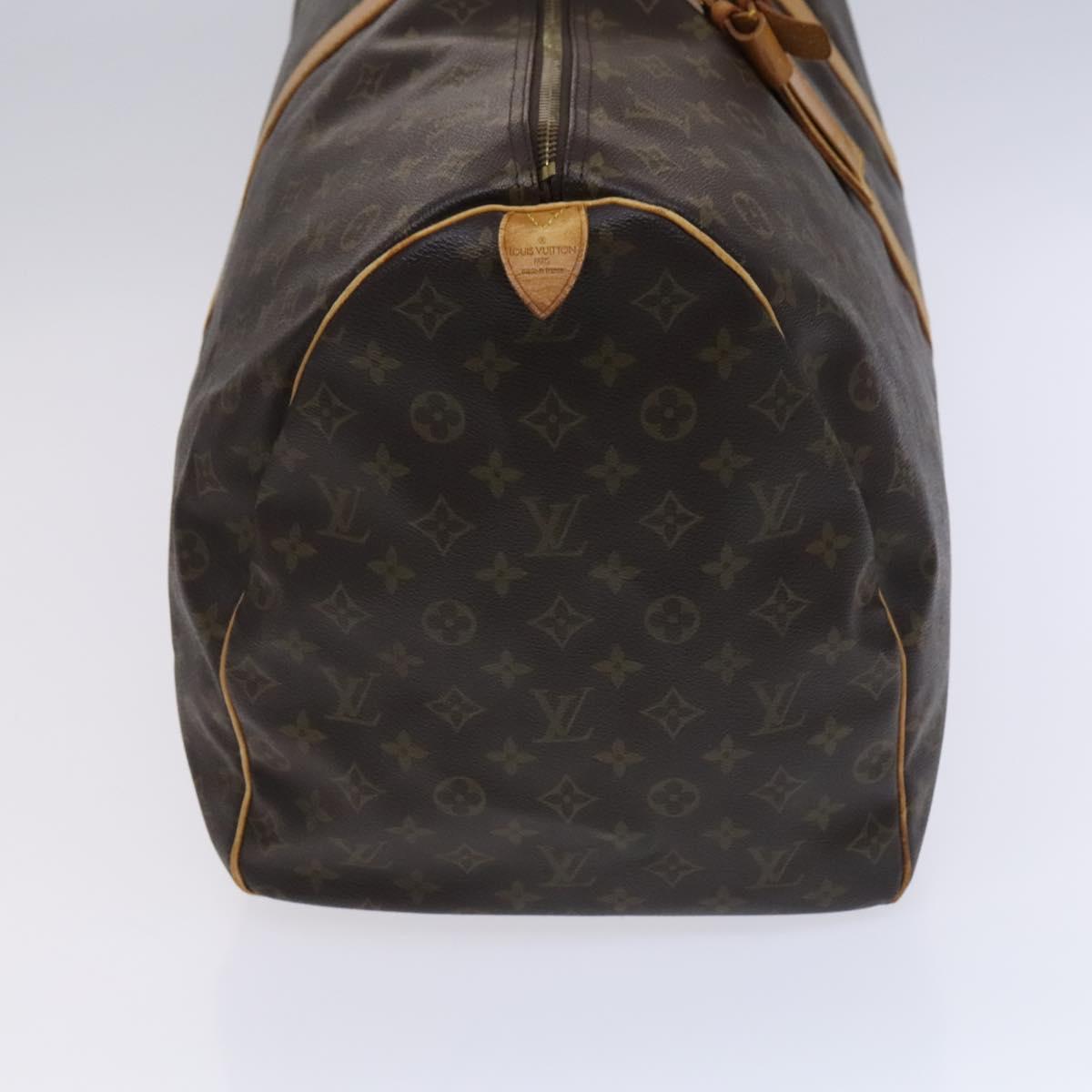 LOUIS VUITTON Monogram Keepall 60 Boston Bag M41422 LV Auth BD700