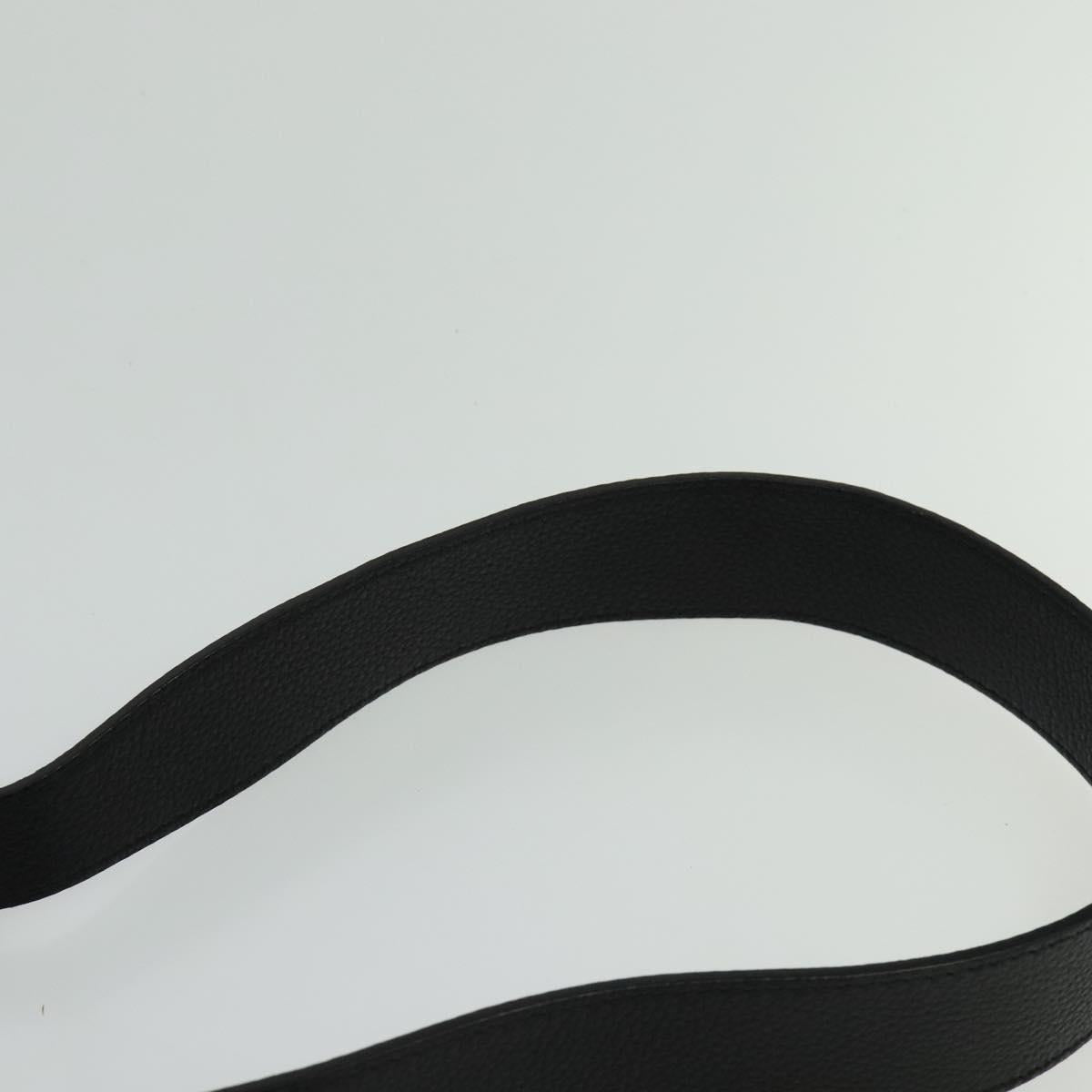 BURBERRY Shoulder Bag Canvas Black Blue Auth BD741V