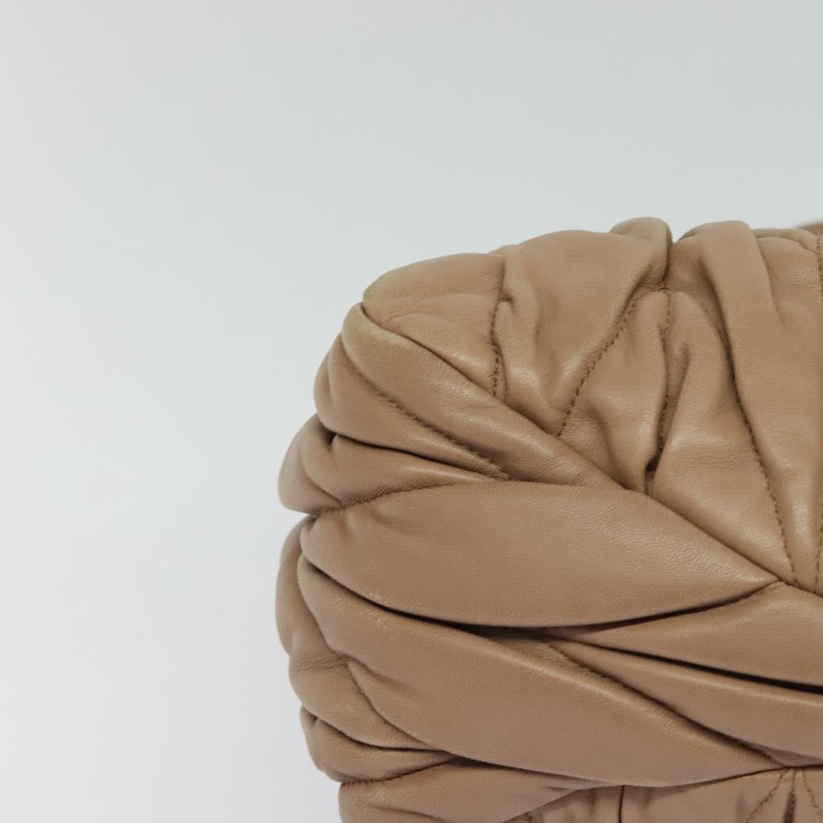 Miu Miu Hand Bag Leather 2way Pink Auth BD742