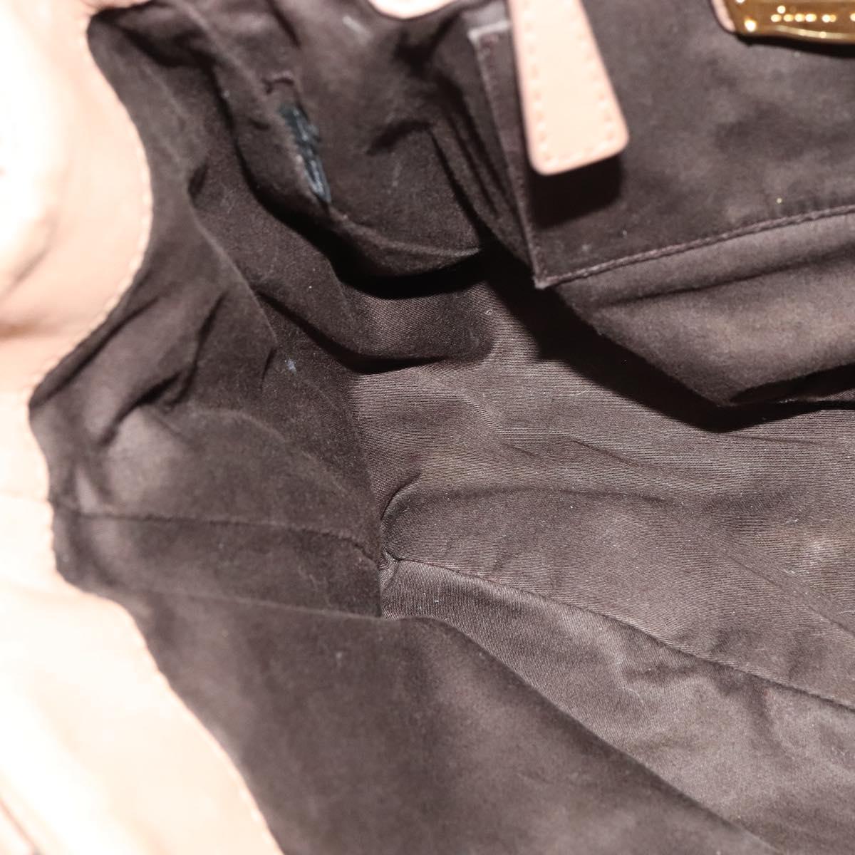 Miu Miu Hand Bag Leather 2way Pink Auth BD742