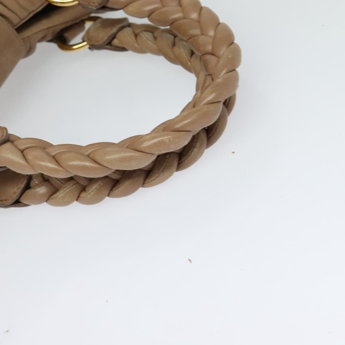 Miu Miu Hand Bag Leather 2way Pink Auth BD742