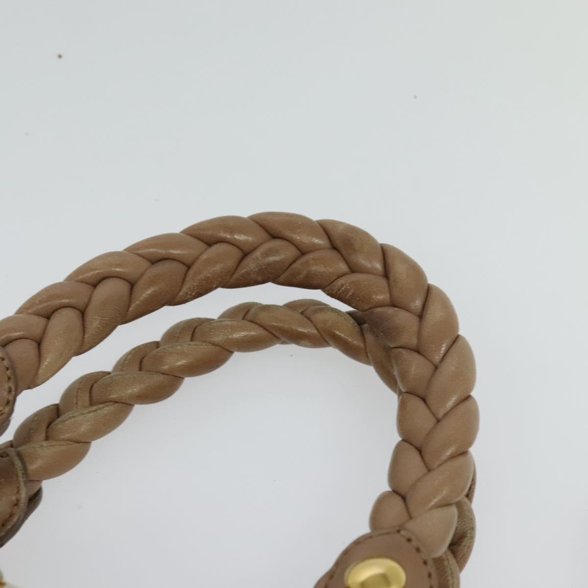 Miu Miu Hand Bag Leather 2way Pink Auth BD742