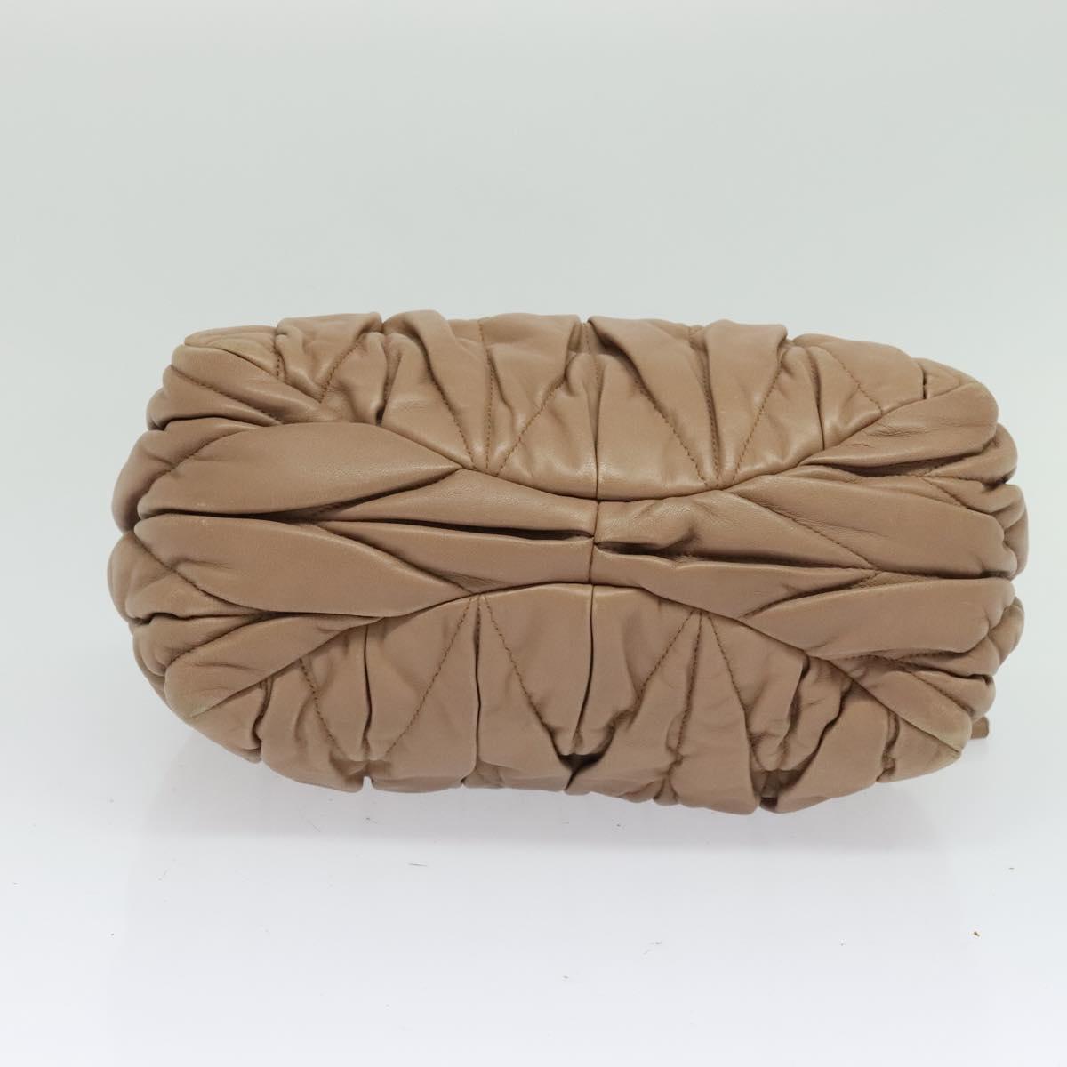 Miu Miu Hand Bag Leather 2way Pink Auth BD742