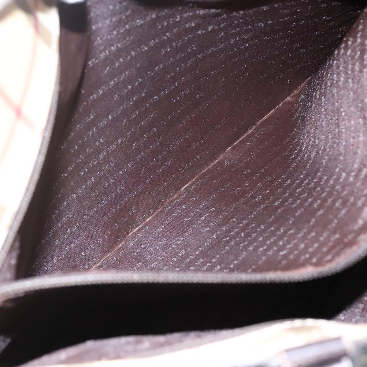 BURBERRY Nova Check Tote Bag PVC Beige Brown Auth BD761