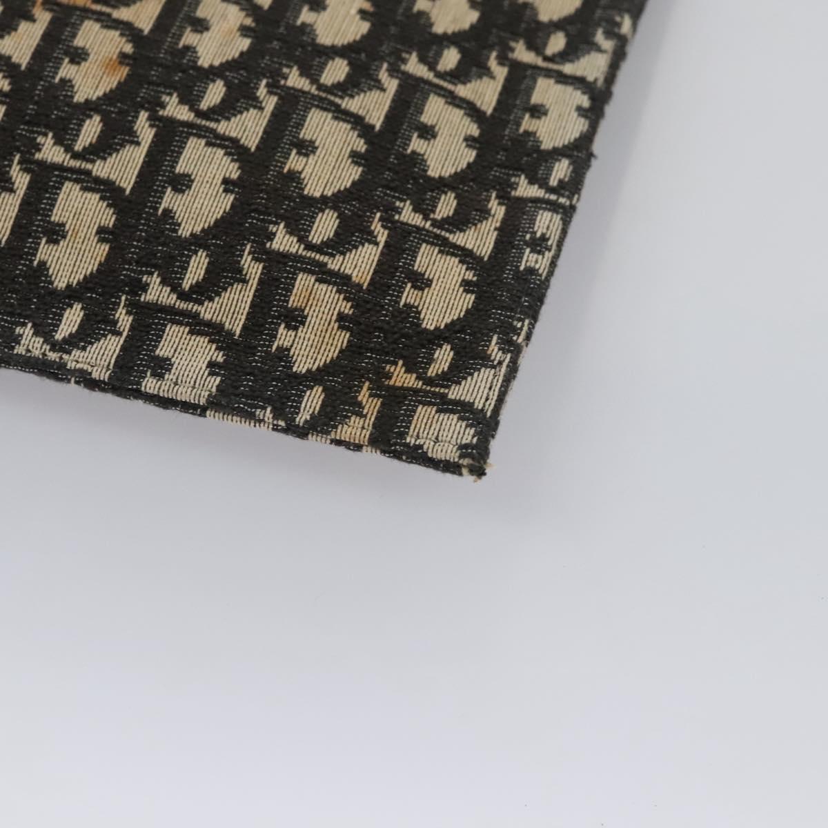 Christian Dior Trotter Canvas Shoulder Bag Navy Auth BD763