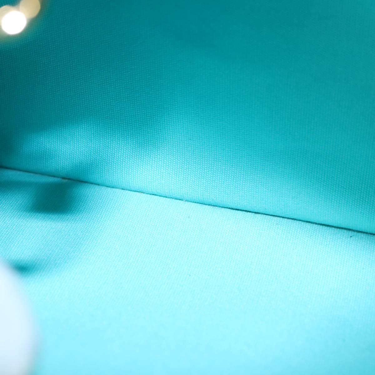 LOUIS VUITTON Monogram Vernis Wilshire PM Hand Bag Blue Lagon M91724 Auth BD768