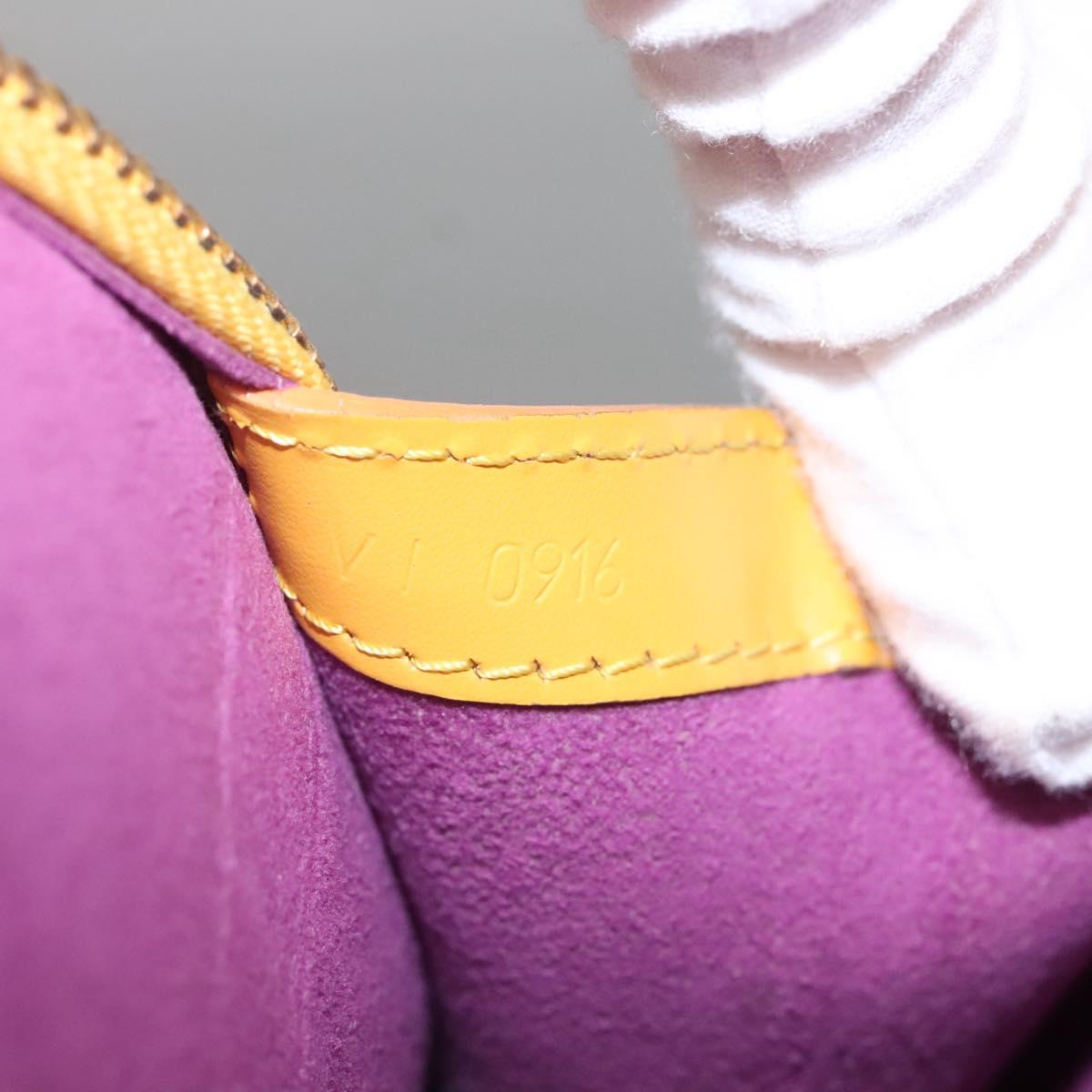 LOUIS VUITTON Epi Lussac Shoulder Bag Yellow M52289 LV Auth BD778