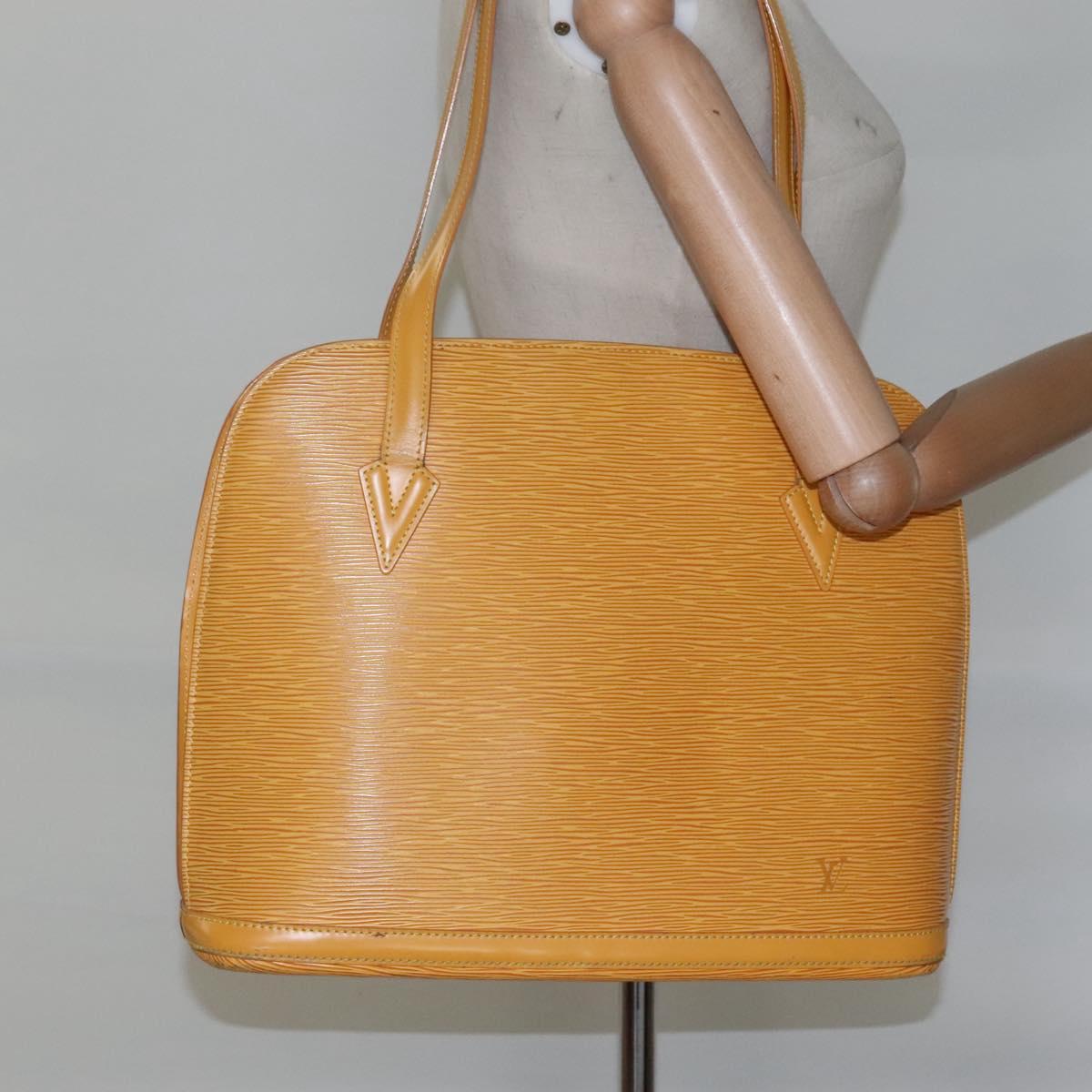 LOUIS VUITTON Epi Lussac Shoulder Bag Yellow M52289 LV Auth BD778