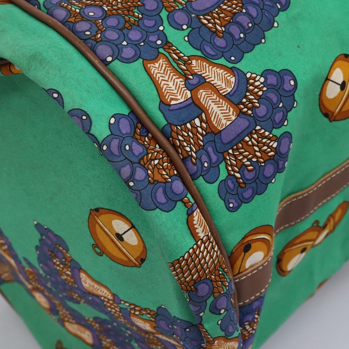 LOEWE Boston Bag Canvas Green Auth BD781