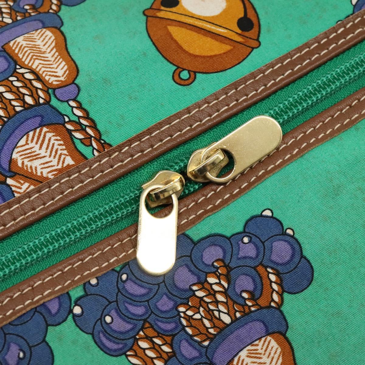 LOEWE Boston Bag Canvas Green Auth BD781