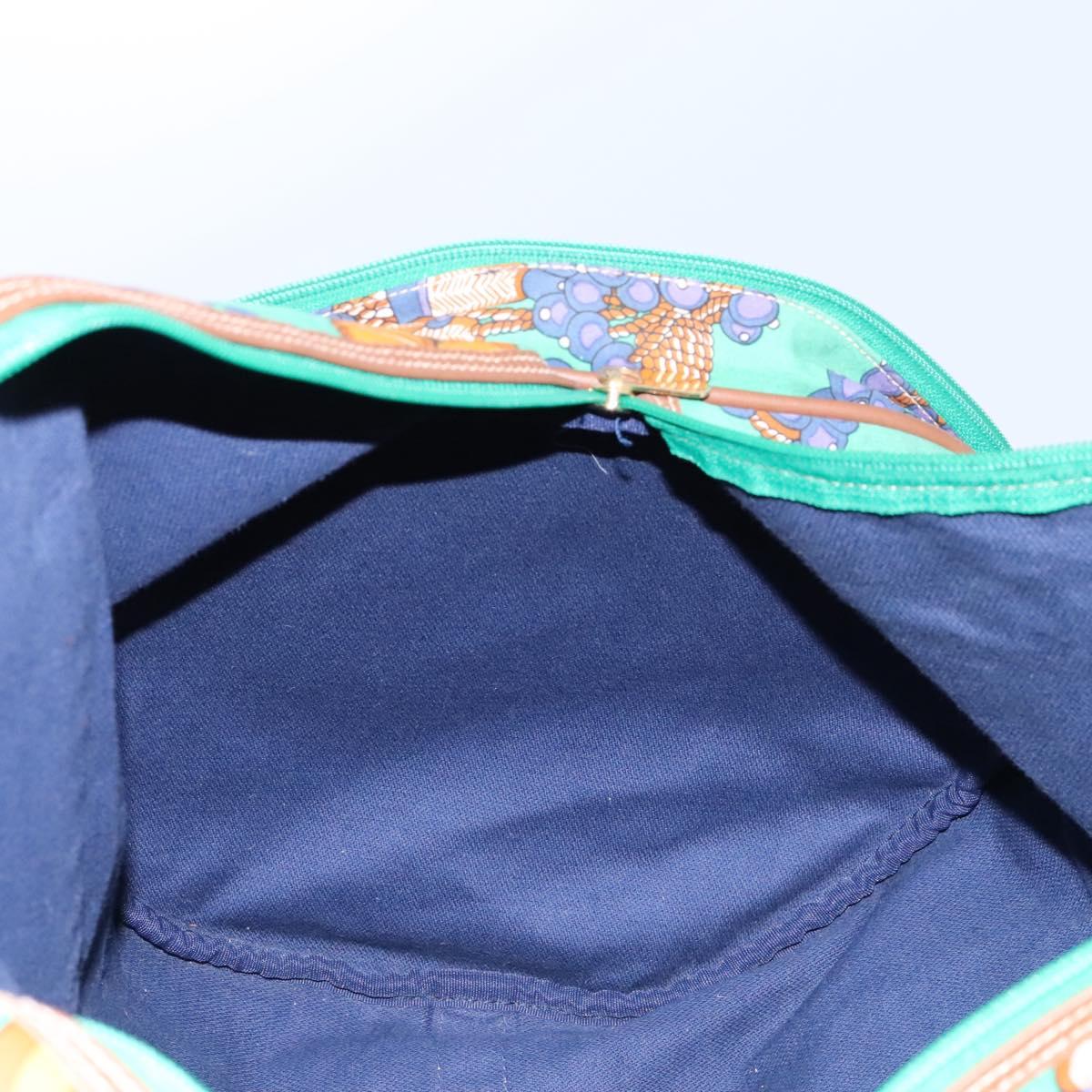 LOEWE Boston Bag Canvas Green Auth BD781