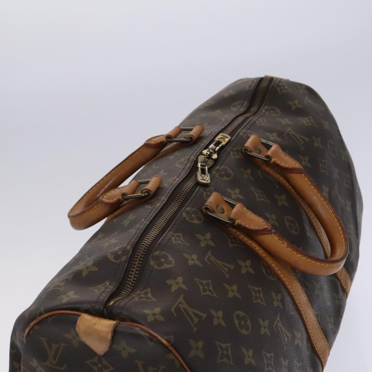 LOUIS VUITTON Monogram Keepall 45 Boston Bag M41428 LV Auth BD787