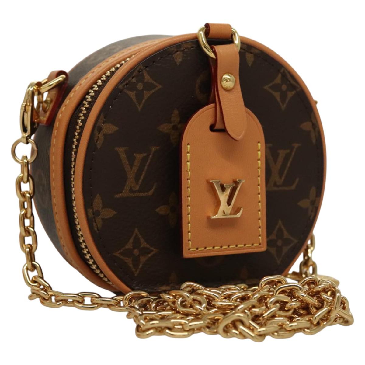 LOUIS VUITTON Monogram Mini Boite Chapeau Shoulder Bag M44699 LV Auth BD788SAM