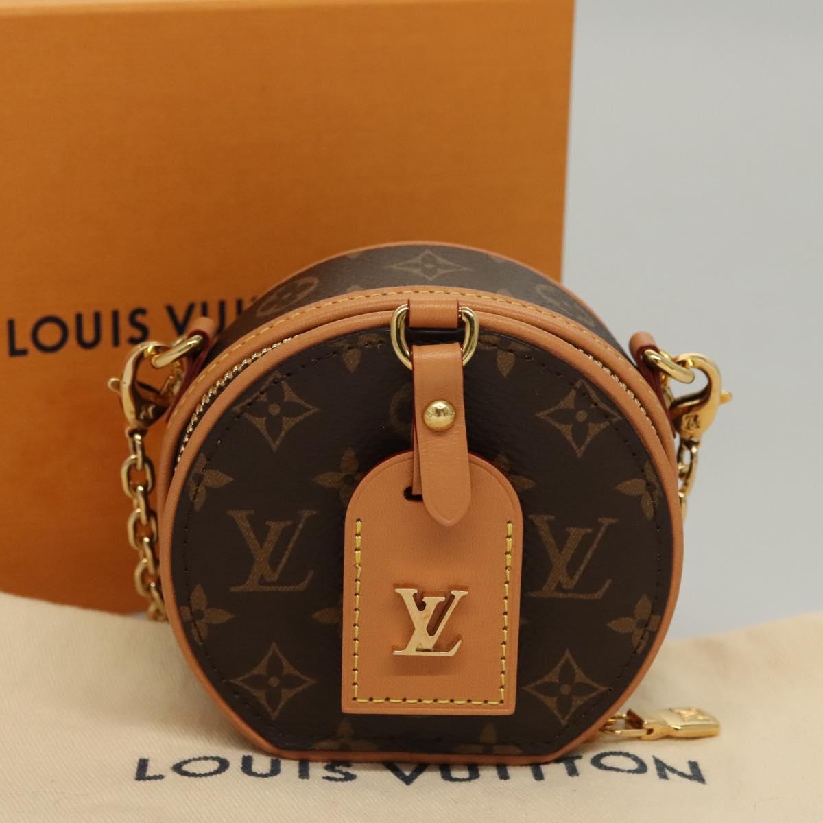 LOUIS VUITTON Monogram Mini Boite Chapeau Shoulder Bag M44699 LV Auth BD788SAM