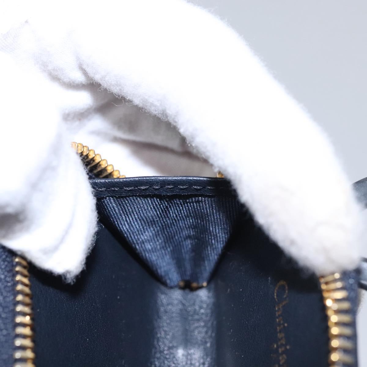 Christian Dior Trotter Canvas Oblique Phone Holder Airpods Case Navy Auth BD790V