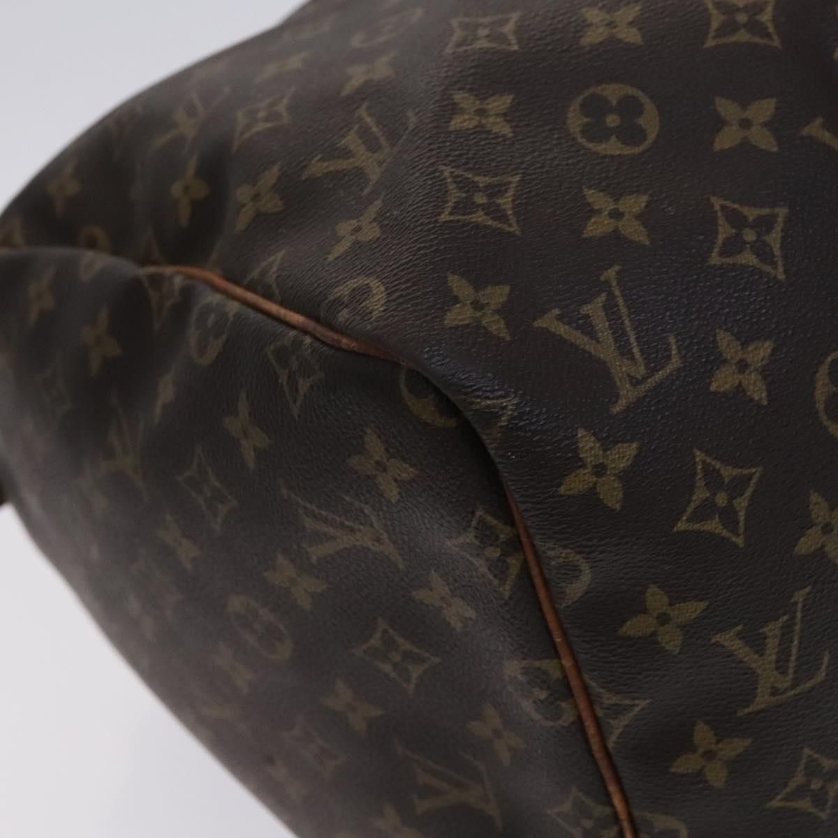 LOUIS VUITTON Monogram Keepall 55 Boston Bag M41424 LV Auth BD799