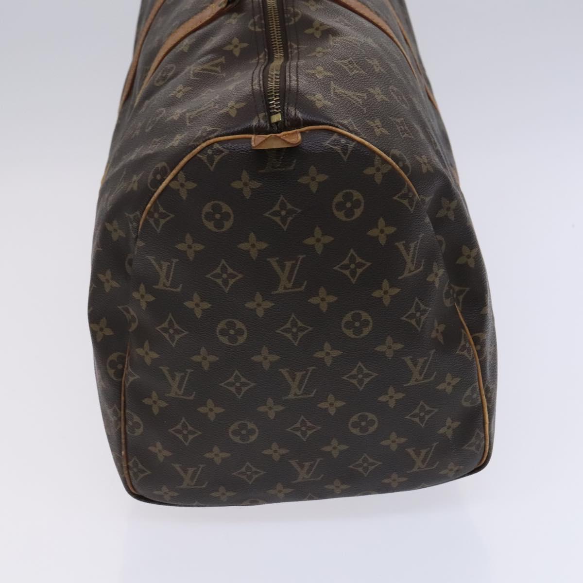 LOUIS VUITTON Monogram Keepall 55 Boston Bag M41424 LV Auth BD799
