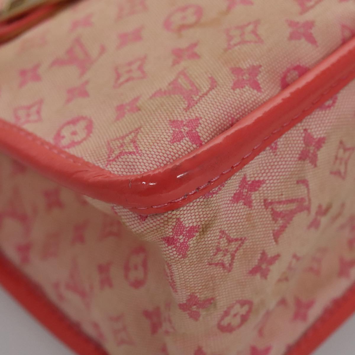 LOUIS VUITTON Monogram Mini Sac Catrain Hand Bag Strawberry M92930 Auth BD807