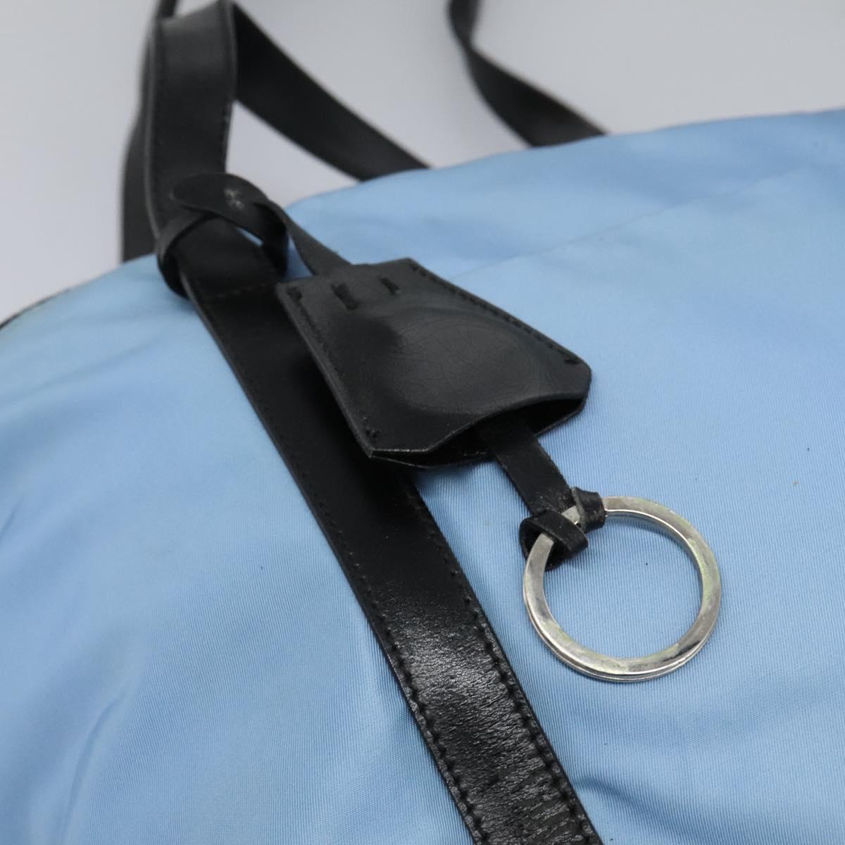 PRADA Shoulder Bag Nylon Beige Auth BD834