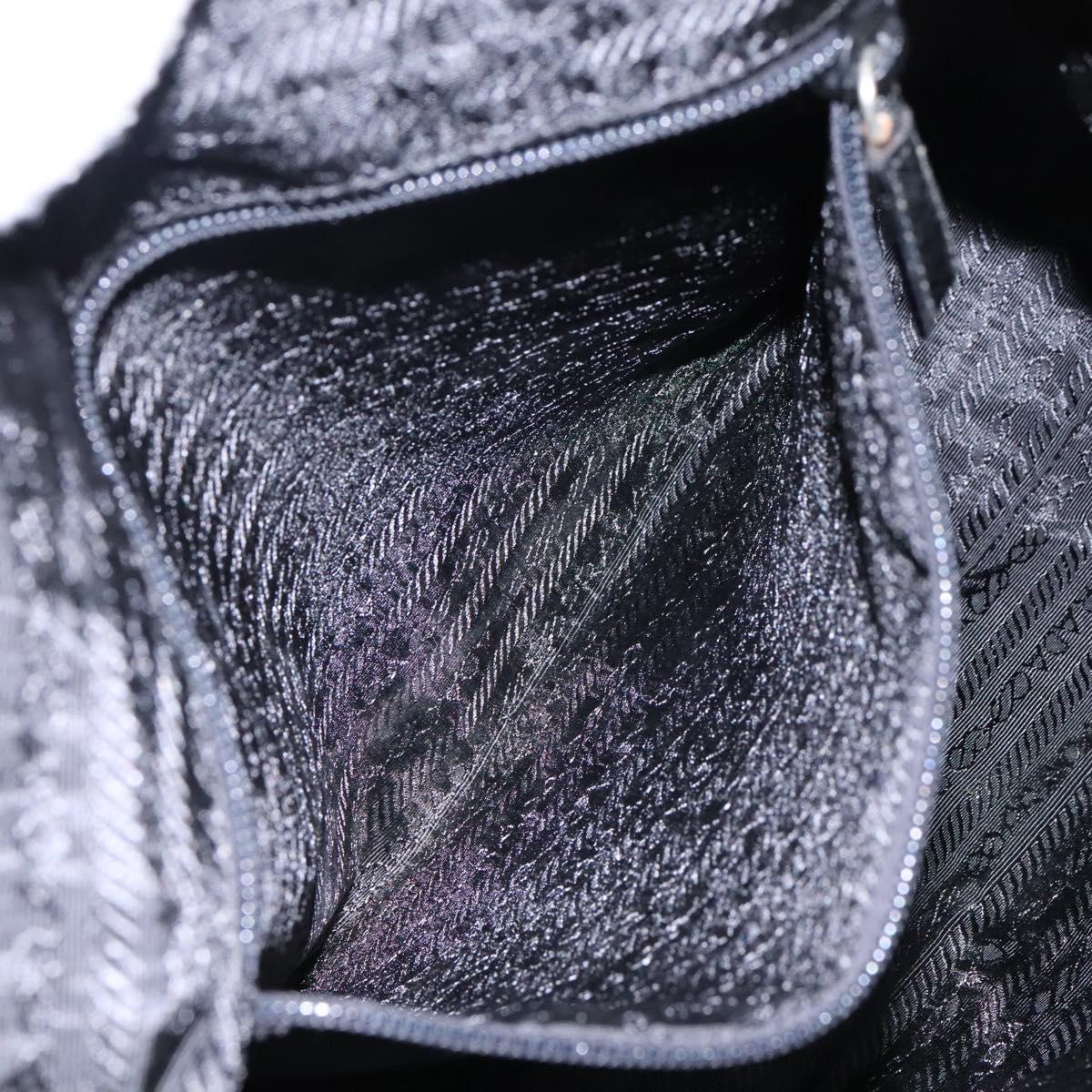 PRADA Shoulder Bag Nylon Beige Auth BD834