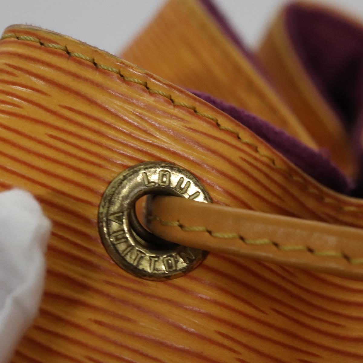 LOUIS VUITTON Epi Petit Noe Shoulder Bag Yellow M44109 LV Auth BD877