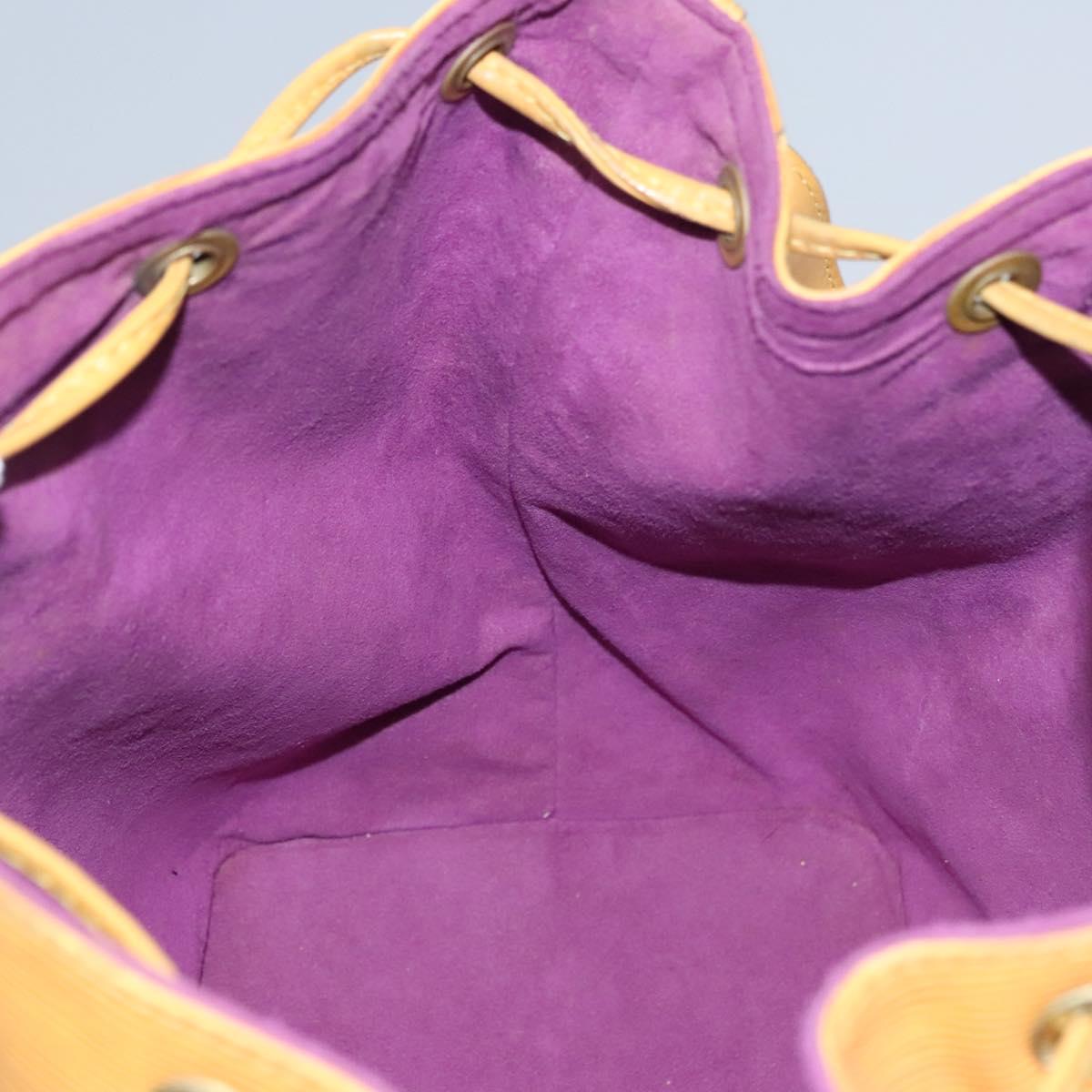 LOUIS VUITTON Epi Petit Noe Shoulder Bag Yellow M44109 LV Auth BD877