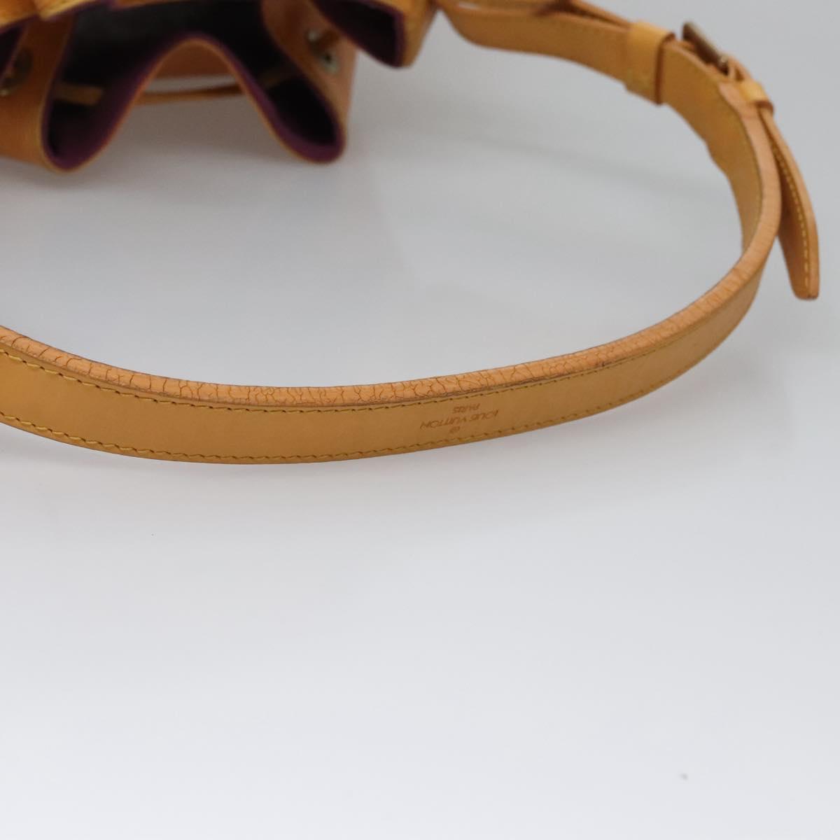 LOUIS VUITTON Epi Petit Noe Shoulder Bag Yellow M44109 LV Auth BD877