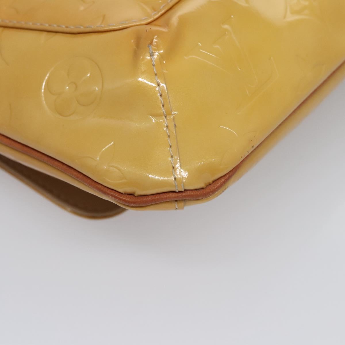 LOUIS VUITTON Monogram Vernis Thompson Street Bag Beige M91301 LV Auth BD879