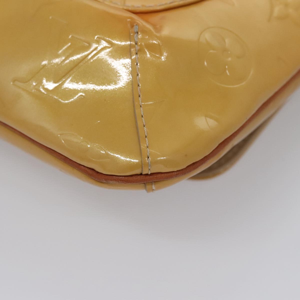 LOUIS VUITTON Monogram Vernis Thompson Street Bag Beige M91301 LV Auth BD879