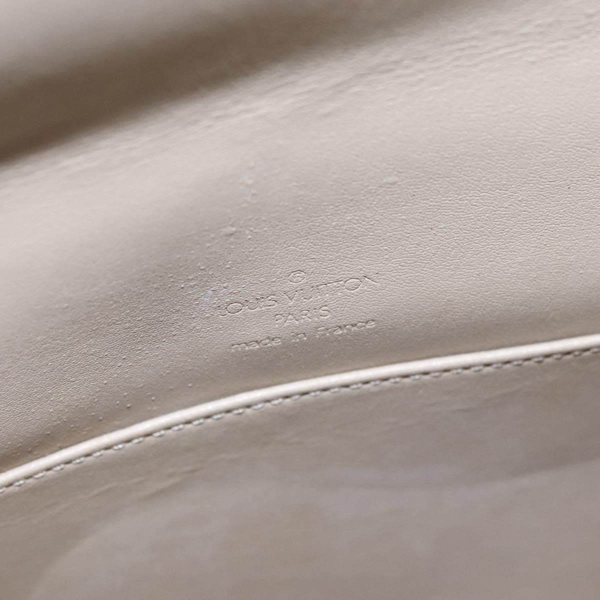 LOUIS VUITTON Monogram Vernis Thompson Street Bag Beige M91301 LV Auth BD879