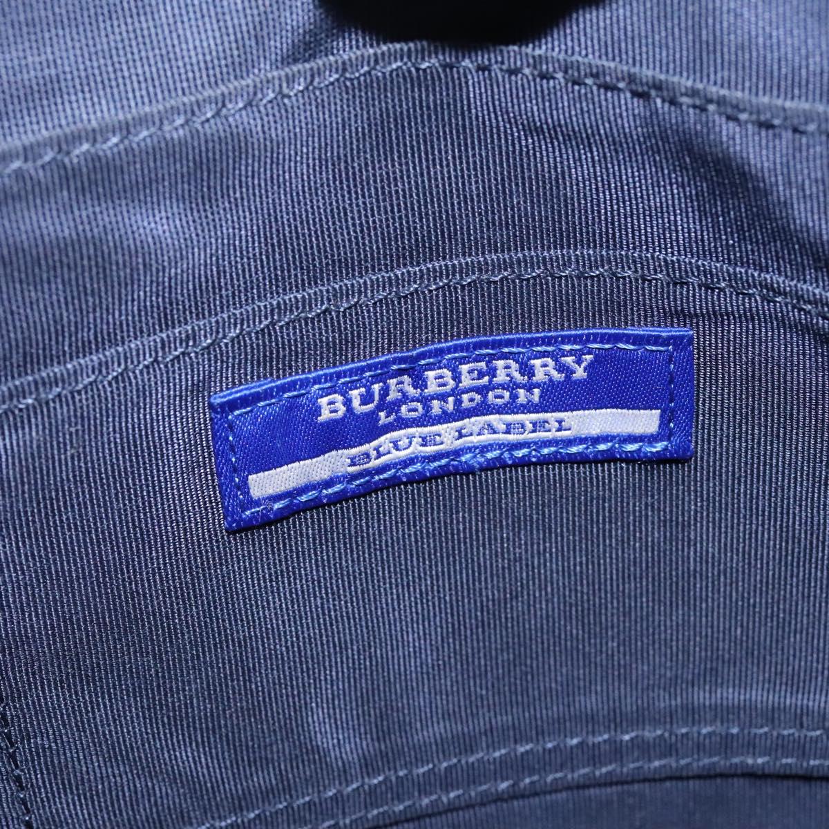 BURBERRY Nova Check Blue Label Shoulder Bag Canvas Beige Auth BD899