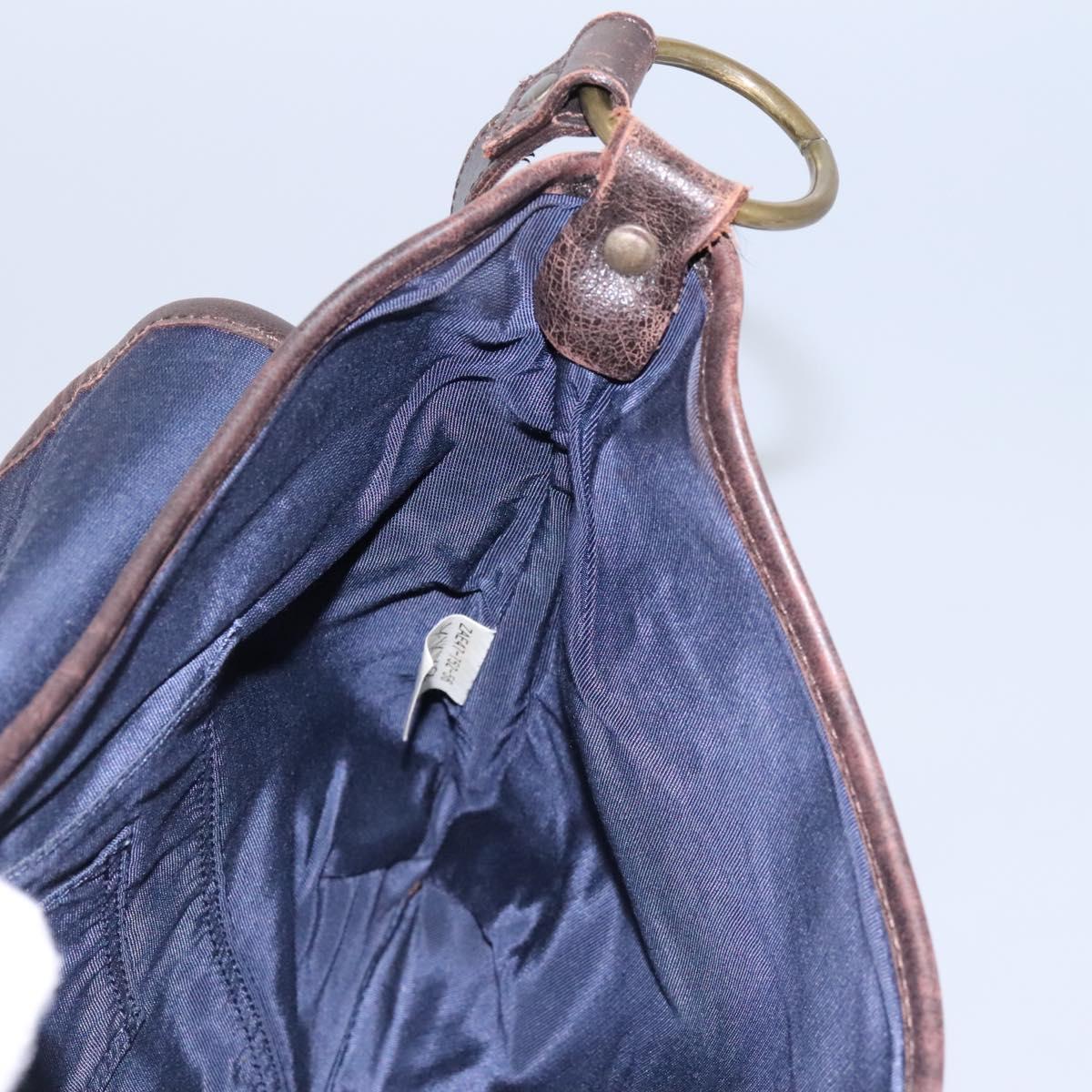 BURBERRY Nova Check Blue Label Shoulder Bag Canvas Beige Auth BD899