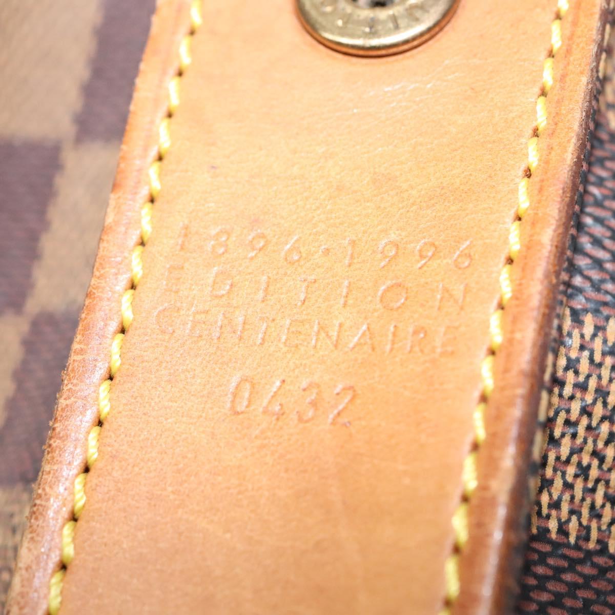 LOUIS VUITTON Damier Ebene Colombine Bag 100th Anniversary N99037 LV Auth BD907