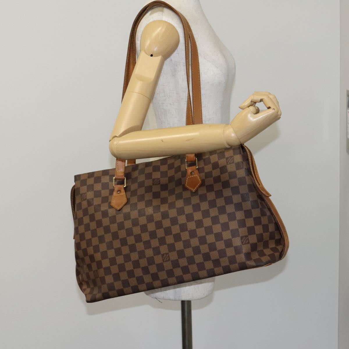 LOUIS VUITTON Damier Ebene Colombine Bag 100th Anniversary N99037 LV Auth BD907
