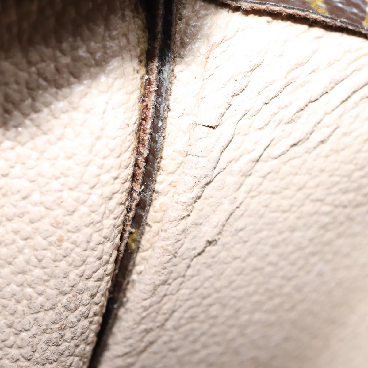 LOUIS VUITTON Monogram Sac Plat Hand Bag M51140 LV Auth BD912