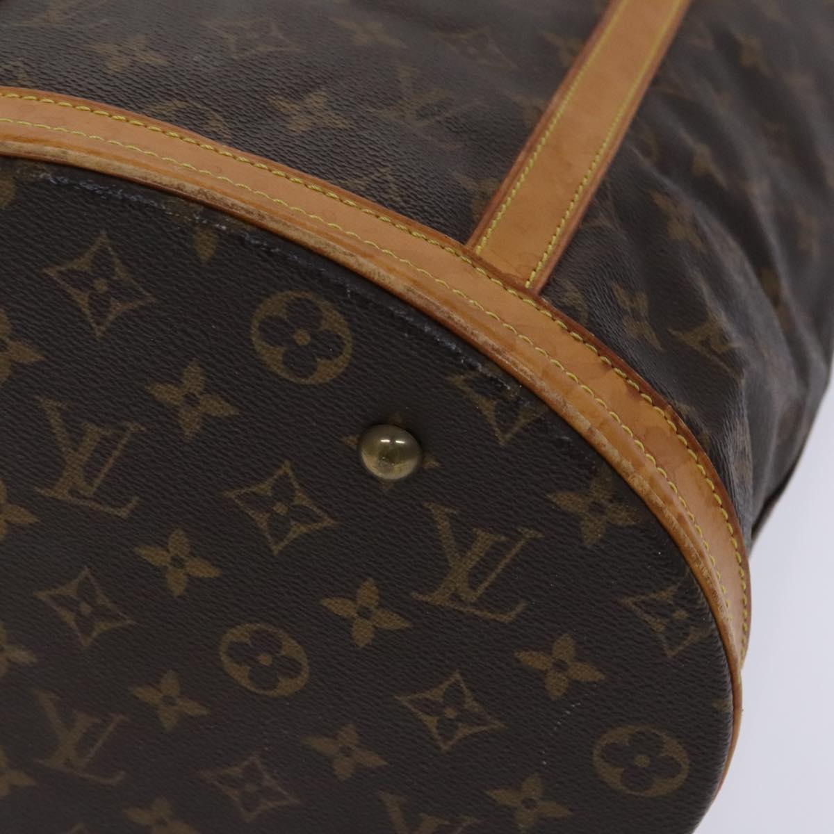 LOUIS VUITTON Monogram Bucket GM Shoulder Bag M42236 LV Auth BD915