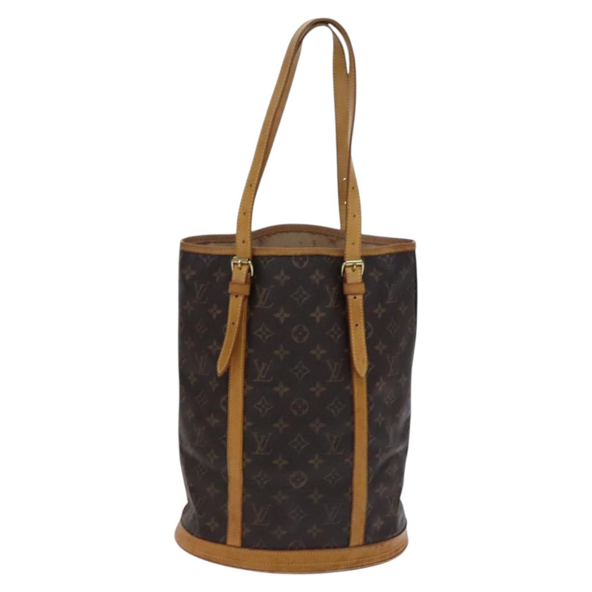 LOUIS VUITTON Monogram Bucket GM Shoulder Bag M42236 LV Auth BD915