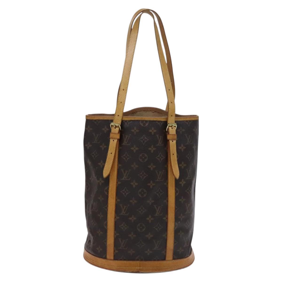 LOUIS VUITTON Monogram Bucket GM Shoulder Bag M42236 LV Auth BD915